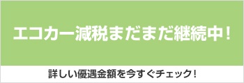 エコカー補助金１０万円+エコカー減税