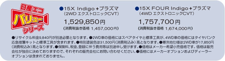 日産エコバリューシリーズ