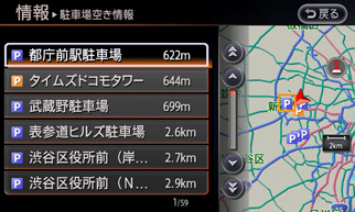 駐車場空き情報表示 イメージ画像