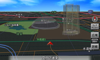 立体地図(昼/夜)画面 イメージ画像2