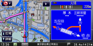 多彩なナビ画面　方向看板表示　イメージ画像2