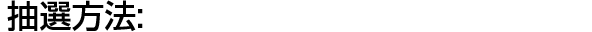 抽選方法