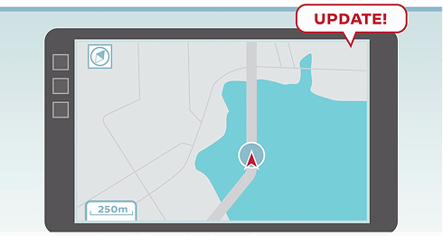 最近できたインターチェンジや充電スポット情報も逃しません。無線通信が届けてくれる最新の地図で、快適なドライブを。