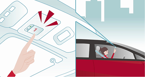 『SOSコール』ならスイッチを押すだけでオペレーターに接続。警察や消防に連絡し、緊急車両を手配。クルマの位置情報も共有されます。