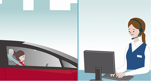 事故の際にエアバッグが開けば自動で通報。安心してドライブを楽しんでいただくための「もしも」に寄り添うサービスです。