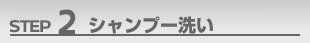 STEP2 シャンプー洗い