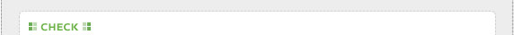 【CHECK】