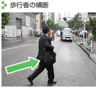歩行者の横断
