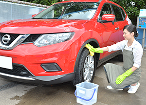 タイヤの洗い方