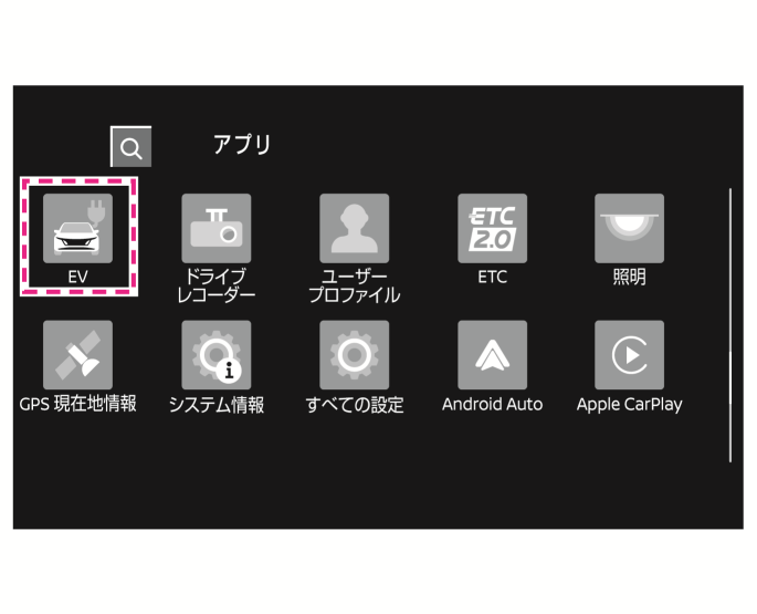 日産：アリア [ ARIYA ] 取扱説明書 ｜ ［EV］画面について