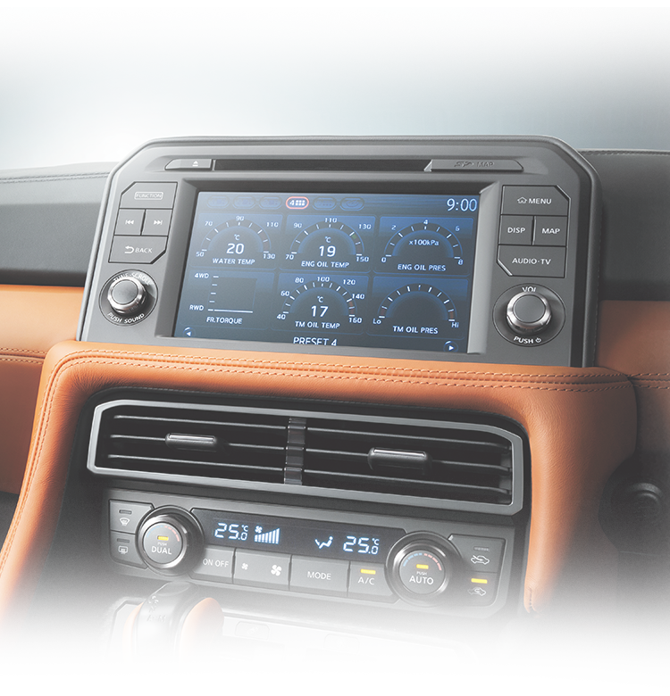 4UPJ-54396629]GT-R(R35)マルチファンクション(MFD) ディスプレイ モニター 中古