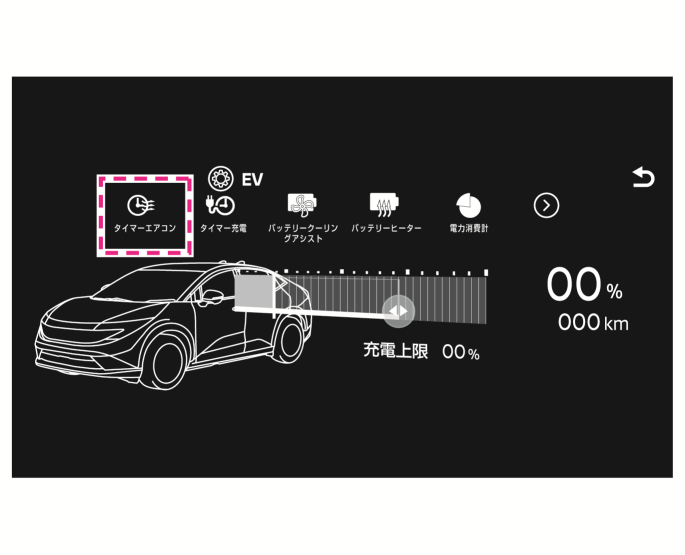 日産：リーフ [ LEAF ] 取扱説明書 ｜ タイマーエアコンの設定のしかた