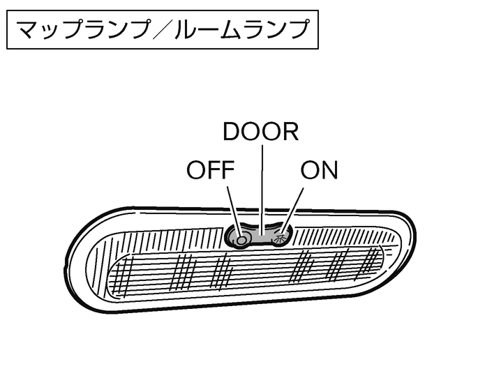 マップランプ／ルームランプの使いかた／ラゲッジルームランプについて
