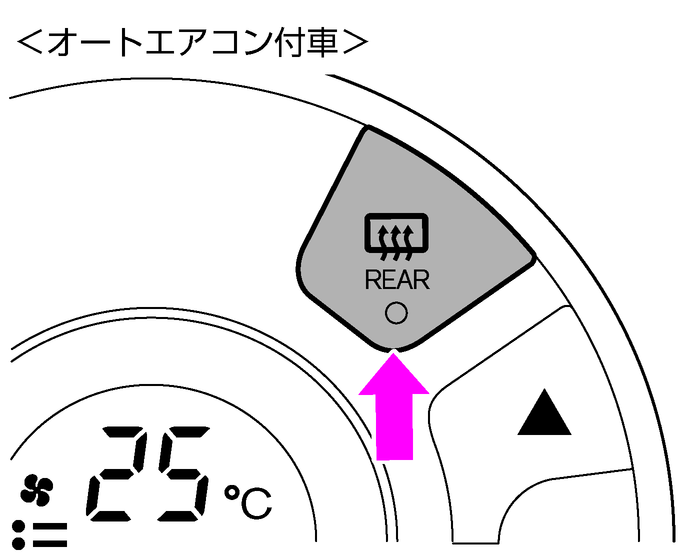 バックドアガラスのくもりの取りかた