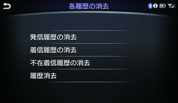 発着信履歴の消去