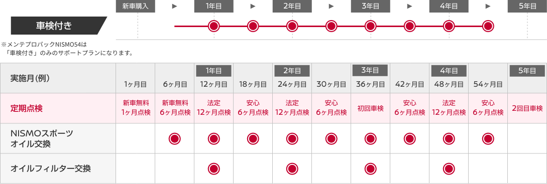 メンテプロパック NISMO54