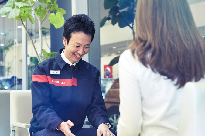 電子機器と機械構造の双方に精通している日産の整備士