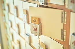 雰囲気のあるロッカー。