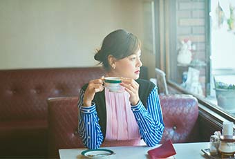 食後の一杯には紅茶をチョイス。