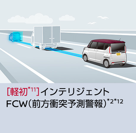 [軽初］インテリジェント FCW（前方衝突予測警報）