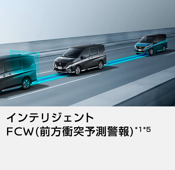 インテリジェント FCW(前方衝突予測警報) *1*5