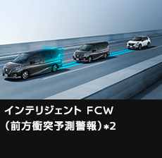 インテリジェント FCW（前方衝突予測警報）