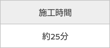 施工費込希望小売価格 1,837円 施工時間 約25分