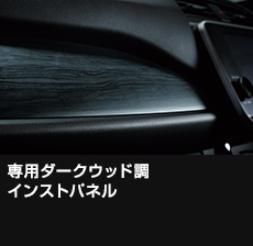 専用ダークウッド調インストパネル