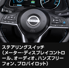 ステアリングスイッチ （メーター・ディスプレイコントロール、オーディオ、ハンズフリーフォン、プロパイロット）
